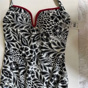Gottex One Piece Halter Swimsuit, sz 16